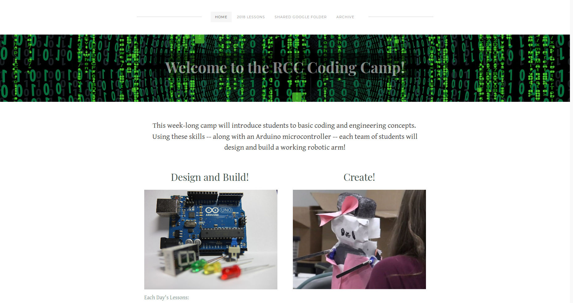 RCC Coding Camp